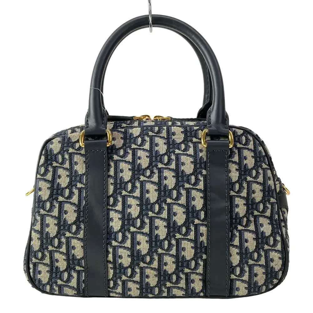 Christian Dior Handbag Dark Navy White